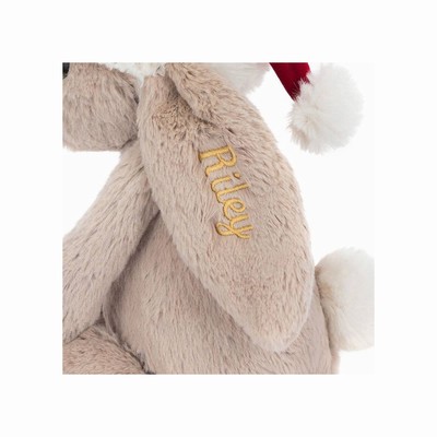 Jellycat Bashful Christmas Bunny USA | 59871XFYV